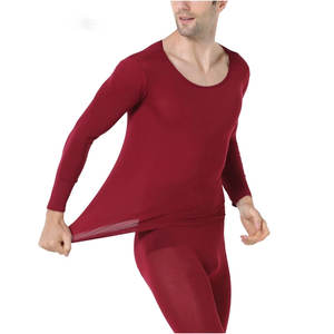 Ropa Interior Térmica de 2 Piezas, Transpirable, Ecológica, Sin Costuras, de Algodón y Fibra de Bambú, Conjunto de Camiseta y Pantalones Largos de Compresión para Hombre - Product Image 5