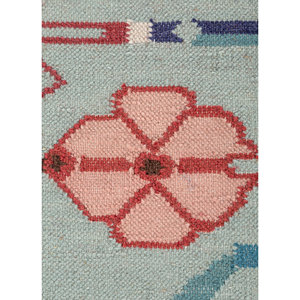 พรมขนสัตว์สีน้ำเงินแบบแบนลายเรขาคณิตสำหรับตกแต่งบ้าน-ADWL-23013 - Product Image 3