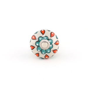 Perilla de cajón de cerámica SHUBHAM, tirador ajustable con estampado Floral multicolor para armarios, dormitorio, baño, uso de armario de Hotel - Product Image 1