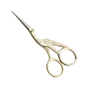 Custom Made High Quality Best Price Stork Embroidery Scissors 3.5" Stainless Steel Sewing Beauty Instruments