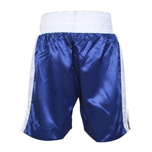 Pantalones Cortos de Boxeo Azules para Hombre 2026, con Logotipo Personalizado, Tela de Spandex y Poliéster, Técnicas de Lavado, Elásticos, Lisos - Product Image 4