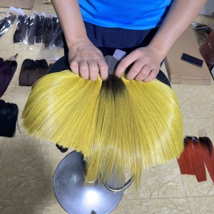 Paquets de cheveux humains droits d'os blonds de qualité supérieure 1B/Burg paquets d'extension de cheveux bon marché en gros cheveux bruts vietnamiens - Product Image 3