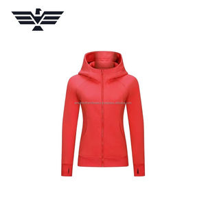 Chaqueta con Capucha de Cierre Completo para Mujer, Otoño Invierno, Ajustada, 100% Algodón, Transpirable, Antiencogimiento, Estampada, Informal, de Alta Calidad, Azul - Product Image 6