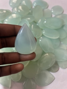 Venta al por Mayor de Cabujones de Calcedonia de Ónice Aqua Natural de Alta Calidad, Tamaño Personalizado, Formas Mixtas, Piedras Preciosas Sueltas, Certificadas por Terceros - Product Image 2