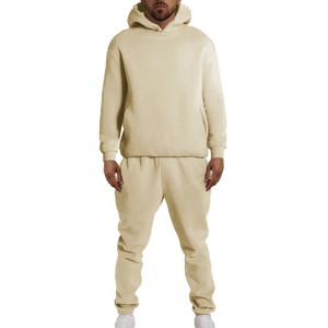 Survêtement d'hiver coupe ajustée pour homme avec logo personnalisé brodé, col rond respirant 100% coton - Product Image 4