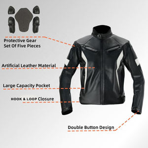 Veste de moto tout-terrain imperméable et coupe-vent de haute qualité, neuve, pour l'hiver, en cuir, fabricants OEM de motos - Product Image 5