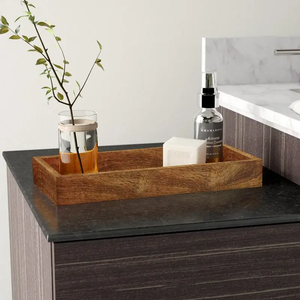 Bandeja clásica de madera para servir, bandeja de café de madera de alta calidad para uso doméstico en Hotel, bandeja de madera personalizada para aperitivos, moda glowin - Product Image 2