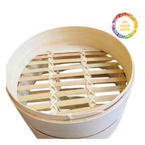 Cesta Vaporera de Bambú Natural con Soporte para Ollas, Multicapa, Hecha a Mano, Ecológica, para una Cocina Saludable en Estufas de Gas e Inducción - Product Image 3