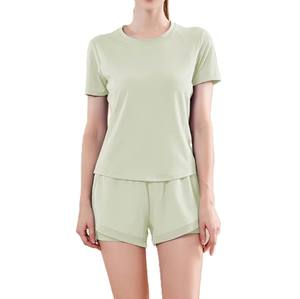 Custom Logo Solid Color Fashion Activewear Clothing Sexy <b>Yoga</b> Sport <b>Top</b> Gym Wear Workout <b>Women</b> <b>Yoga</b> gym fitness sets - Product Image 2