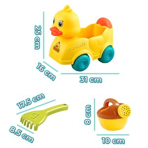 Juego de Juguetes de Playa para Verano, Carrito de Pato con Accesorios, Carrito de Plástico para Niños - Product Image 3