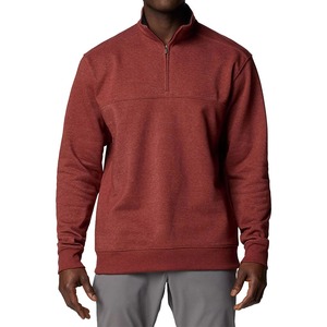 OEM recién llegados transpirable cuarto Zip Pullover hombres 1 4 Zip Fleece Sweater Pullover cuarto Zip up Sweater - Product Image 1