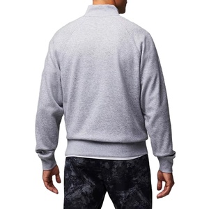Sudaderas con media cremallera y cuello simulado para hombre, sudaderas de algodón de alta calidad con cremallera 1/4, servicio OEM - Product Image 2