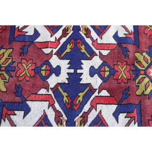 พรมตุรกีวินเทจ ขนาด 3.7x6.5 ฟุต (113x198 ซม.) ลายต้นไม้และพืชสีน้ำเงิน - Product Image 5