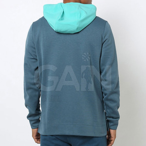 Vente en ligne de sweats à capuche en molleton de coton mélangé respirant et écologique, à fermeture éclair, surdimensionnés, épais, personnalisés, pour hommes adultes, pour l'hiver - Product Image 3