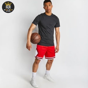 กางเกงบาสเก็ตบอลฝึกซ้อมผ้าโพลีเอสเตอร์ 100% แบบเรียบง่าย ดีไซน์เป็นมิตรกับสิ่งแวดล้อม แห้งเร็ว มีเชือกผูกเอว สไตล์ลำลอง แบบซับลิเมชั่น - Product Image 3