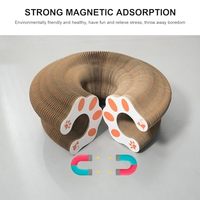 Jouet à gratter en forme d'orgue de chat magnétique pliable à prix d'usine avec boule interactive