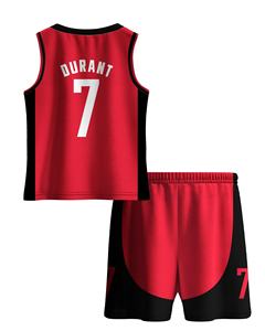 Maillot de basketball personnalisable imprimé pour homme, sans manches, col en V, coupe athlétique, 100 % polyester, anti-humidité, été-printemps - Product Image 3