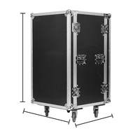 Flight Case Rack Ampli Professionnel Anti-Choc 2-14U pour Usine – En Vente