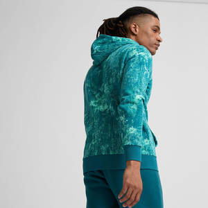 OEM Vêtements de sport pour hommes 100% coton à manches longues pulls à capuche séchage rapide thermique léger fermeture éclair sweats à capuche pour l'hiver - Product Image 4