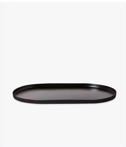 Handmade Modern Iron Serving <b>Tray</b> Polished Black Color Dishwasher Microwave Safe for Home Restaurant Wedding Decoration Elegant - Product Image 1