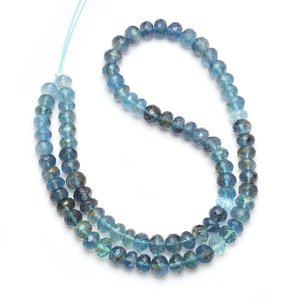 Cuentas sueltas facetadas de aguamarina Offiki de 6mm-7mm, cuentas sueltas de piedras preciosas naturales de aguamarina multicolor para la fabricación de joyería. - Product Image 5