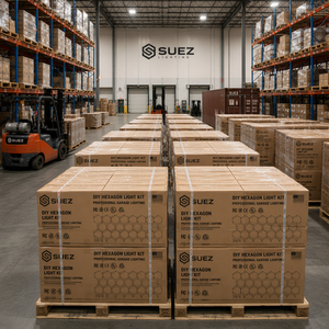 Kit di illuminazione a LED esagonale SUEZ fai-da-te per garage, illuminazione a soffitto a nido d'ape senza ombre per officine di detailing <span class=keywords><strong>auto</strong></span>, palestre, showroom, vendita all'ingrosso - Product Image 6