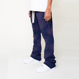 กางเกงวอร์มขาบานสำหรับผู้ชายกางเกงสเวตเตอร์ซักได้แฟชั่นฤดูใบไม้ร่วง - Product Image 3