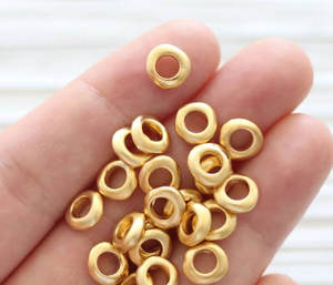 Mejor Precio para Cuentas Ovaladas de 10 mm Chapadas en Oro y Plata, Ideales para la Creación de Joyería, Conectores y Componentes - Product Image 4