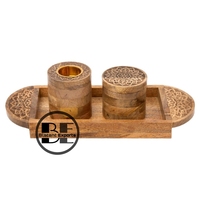 Nouvelle tendance brûleur encens bukhoor boîte et plateau mabkhar brûleur encensoir arabe pour décor de table islamique gravé par des exportations flagrantes