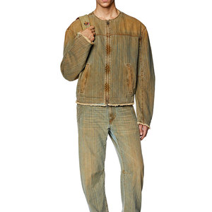 Chaqueta Vaquera de Moda, Nueva Llegada, al por Mayor, Lavada, Personalizada, Chaquetas Vaqueras para Hombre, de Alta Calidad, Impermeables, con Capucha, 100% Algodón - Product Image 4