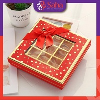 Caja de Regalo de Chocolate de Papel Kraft Biodegradable Personalizable, Impresión a 4 Colores, Certificación ISO 9001, Regalo de Navidad, Chicle