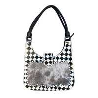 Nouveau Sac Bandoulière Hobo Tendance Style Bohème Vintage à Imprimés Animaux Style Anglais, Fait Main avec Fermeture Éclair, Mode Western, Luxe pour Femme
