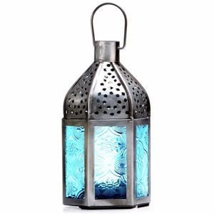 Lanternes porte-bougie modernes en métal et verre de style marocain noir pour le Ramadan et Noël 2026, mini, colorées, durables, décoration d'intérieur - Product Image 5