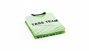 Uniformes de football pour hommes de haute qualité avec logo personnalisé, 100% polyester, séchage rapide, respirant, col en V, dernier design, ensembles de football - Product Image 4