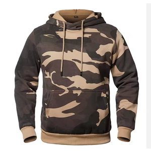 Sweat à capuche camouflage pour hommes avec logo sur le devant Sweat à capuche décontracté avec cordon de serrage assorti pour l'hiver-BD OEM Service - Product Image 1