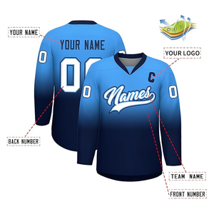 Uniformes de Hockey, nuevo diseño, alta calidad, transpirable, nombre del equipo, 100% poliéster, camisetas de Hockey personalizadas - Product Image 3