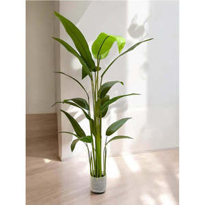 Planta Artificial de Filodendro Funa de Seda Verde y Lavanda de 70 Pulgadas para Decoración del Hogar y Bodas, Adorno Festivo de Acción de Gracias - Product Image 1