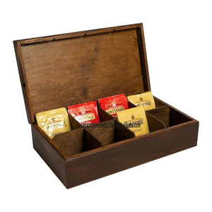 กล่องเก็บชาไม้ที่นิยมมากดอกไม้ทาสีมือ8ส่วนเหมาะสำหรับเป็นของขวัญและตกแต่งบ้านมีหลายดีไซน์ - Product Image 6