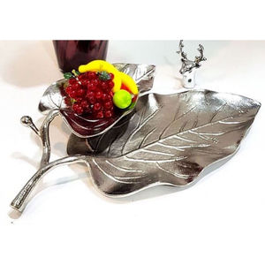Mesa de diseño de tendencia, bandeja decorativa para servir alimentos, bandeja para servir dulces y magdalenas, bandeja de Metal de la mejor calidad con acento de libélula - Product Image 2