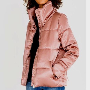 Chaqueta acolchada de satén con logotipo personalizado 2024, para la temporada de primavera, - Product Image 1