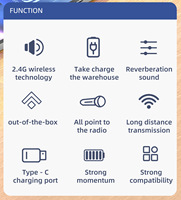 Microphone cravate professionnel double sans fil pour appareil photo reflex numérique, idéal pour le streaming en direct et les studios TikTok