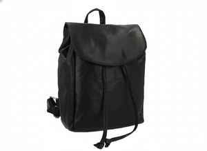 Womens <b>Black</b> Genuine Leather Mini Backpack Purse Rucksack Zipper Closure Daypack Casual Shoulder <b>Bag</b> Cute Satchel Lightweight - Product Image 3