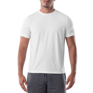 T-shirt en coton à manches courtes et col rond pour homme, coupe ajustée, taille plus, entièrement sublimé - Product Image 1