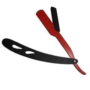 Cuchilla de afeitar de uso recto con mango de madera de alta calidad para maquinilla de afeitar de peluquero de salón - Product Image 2