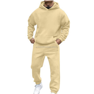 Conjunto Deportivo de 2 Piezas, Sudadera con Capucha Gruesa y Pantalones Largos, Traje para Correr, Chándal de Felpa Francesa de Alta Calidad - Product Image 5