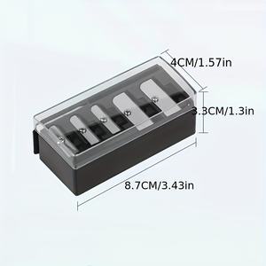 Matériaux écologiques Chine Cinq trous en plastique pratique Portable Fine taille-crayon de <span class=keywords><strong>maquillage</strong></span> des sourcils - Product Image 4
