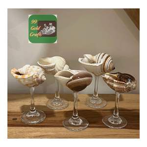 ถ้วยเปลือกหอยทำด้วยมือเป็นมิตรกับสิ่งแวดล้อมถ้วยเปลือกหอยสำหรับตกแต่งงานแต่งงานและชุดของขวัญ - Product Image 5