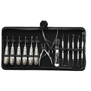 ชุดเครื่องมือทันตกรรมสัตวแพทย์ระดับพรีเมียม 14 ชิ้นประกอบด้วยลิฟต์มาตรฐานคีมสเกลอร์สําหรับบรรจุทําความสะอาดฟันสัตว์ - Product Image 1