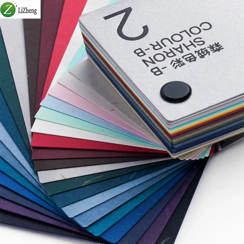 Lizheng 120gsm 250gsm Inpakpapier Vel Reliëf Cardstock Textuur Borstelbord Papier A3 A4 Kleur Speciaal Papier