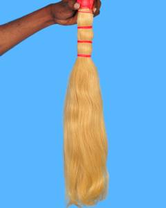 Paquets de cheveux blancs indiens en brun foncé tailles 12-36 pouces textures bouclées ondulées droites avec finition soyeuse - Product Image 2